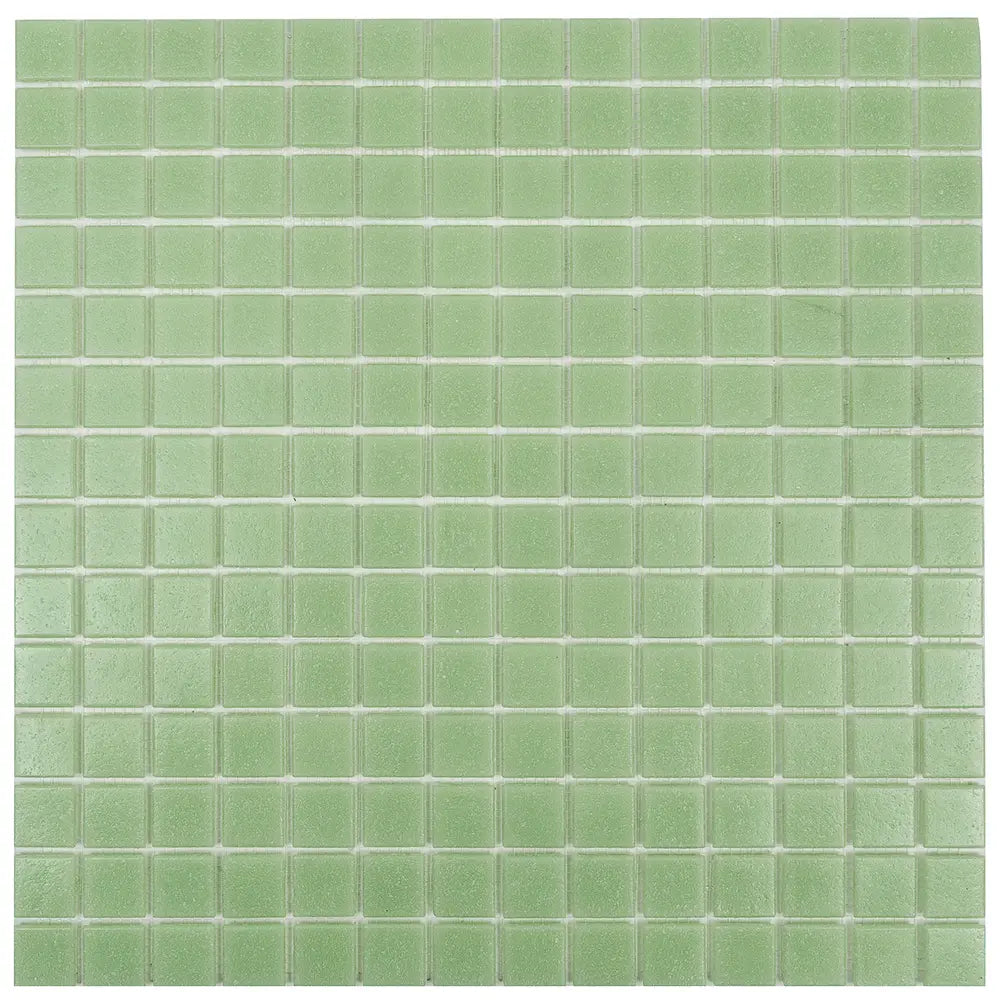 Speckled Lime Green Squares Glass Pool Tile | Tile Club