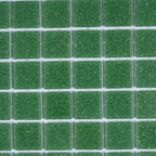 Speckled Emerald Green Squares Glass Pool Tile | Tile Club