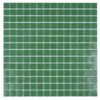 Speckled Emerald Green Squares Glass Pool Tile | Tile Club