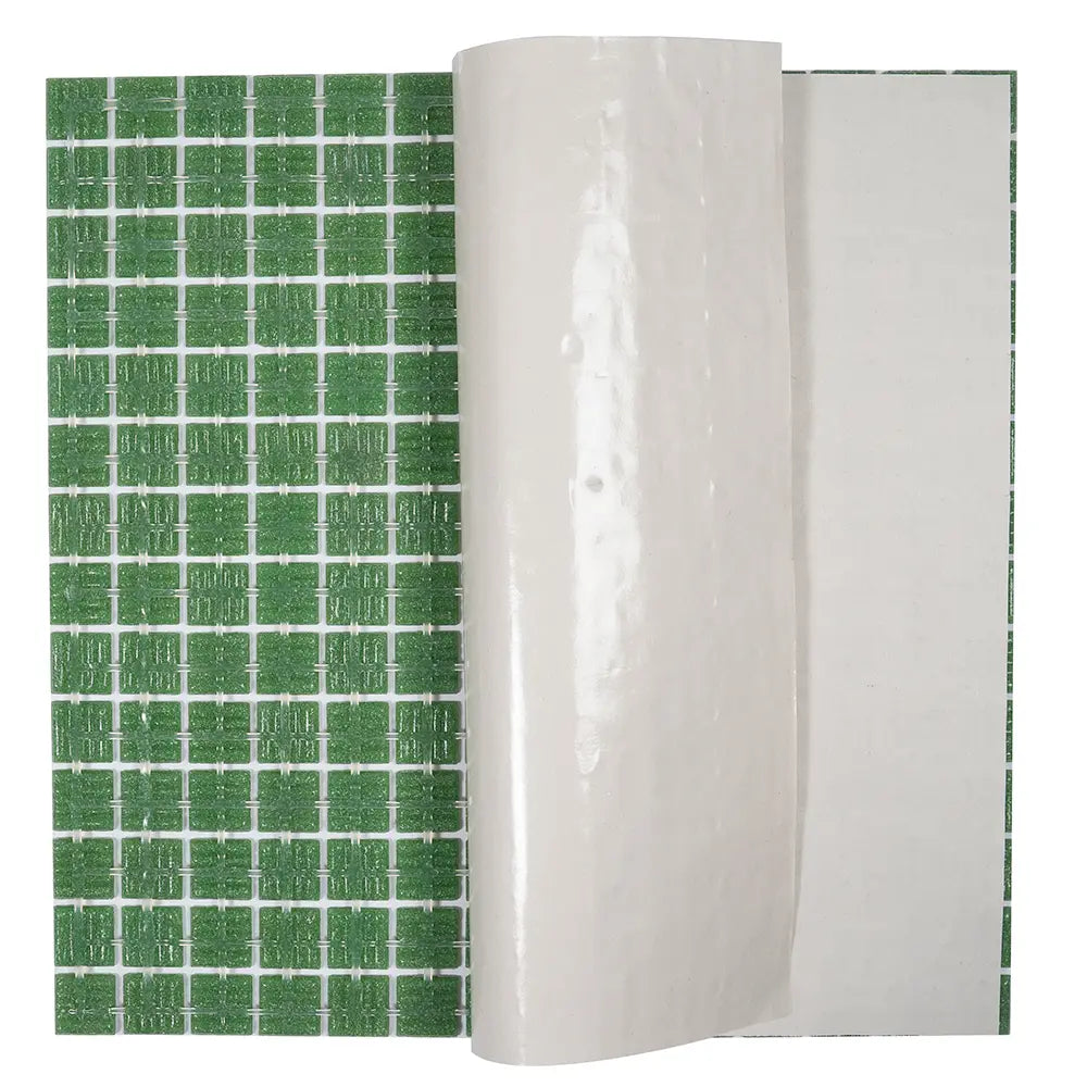 Speckled Emerald Green Squares Glass Pool Tile | Tile Club
