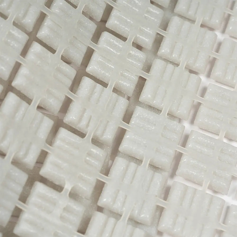 Ash Grey Squares Glass Pool Tile | Tile Club