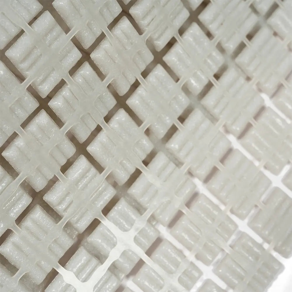 Ash Grey Squares Glass Pool Tile | Tile Club