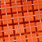 Tiger Orange Squares Glass Pool Tile