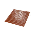 Speckled Orange Squares Glass Pool Tile | Tile Club