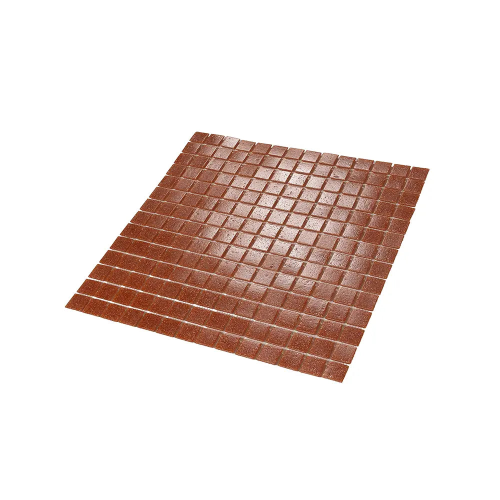 Speckled Orange Squares Glass Pool Tile | Tile Club