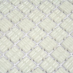 Pure White Squares Glass Pool Tile | Tile Club