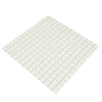 Pure White Squares Glass Pool Tile | Tile Club