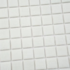 Speckled White Squares Glass Pool Tile | Tile Club
