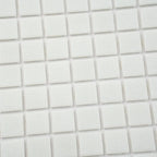 Speckled White Squares Glass Pool Tile | Tile Club