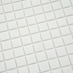 Speckled White Squares Glass Pool Tile | Tile Club
