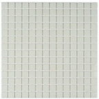 Speckled White Squares Glass Pool Tile | Tile Club