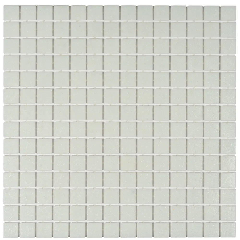 Speckled White Squares Glass Pool Tile | Tile Club