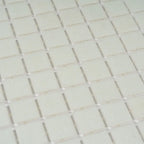 Speckled White Squares Glass Pool Tile | Tile Club