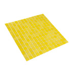 Neon Yellow Squares Glass Pool Tile | Tile Club