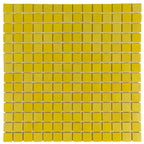 Neon Yellow Squares Glass Pool Tile | Tile Club