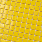Lemon Yellow Squares Glass Pool Tile | Tile Club