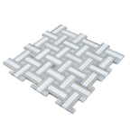 Sand Valley & Thassos Basket Weave Mosaic Tile | Tile Club