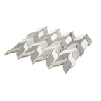 Sand Valley And Thassos Leaves Marble Mosaic Tile | Tile Club