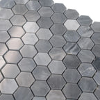 Bardiglio Hexagon Polished Marble Mosaic Tile