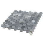 Bardiglio Hexagon Polished Marble Mosaic Tile