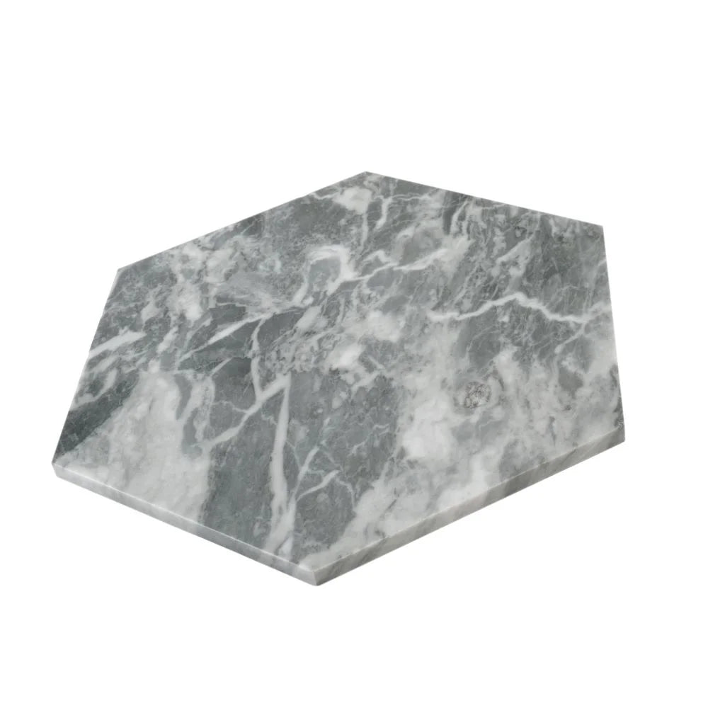 Bardiglio 10" Honed Hexagon Marble Tile