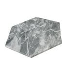 Bardiglio 10" Honed Hexagon Marble Tile