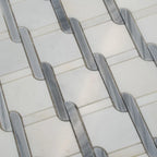Italiano Bardiglio & Eastern White Marble Mosaic Tile