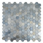 Champagne Dreams Hexagon Glass Mosaic Tile