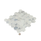 Frozen Dreams Hexagon Glass Mosaic Tile