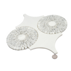 Carrara Circles Micro Mosaic Tile | Tile Club
