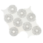 Carrara Circles Micro Mosaic Tile | Tile Club
