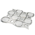 Milan White & Silver Mosaic Tile | Tile Club
