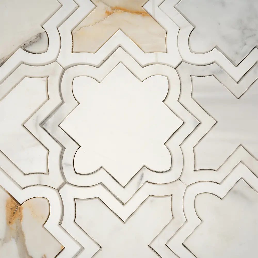 Tuscan Star Calacatta Gold Mosaic Tile | Tile Club