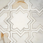 Tuscan Star Calacatta Gold Mosaic Tile | Tile Club
