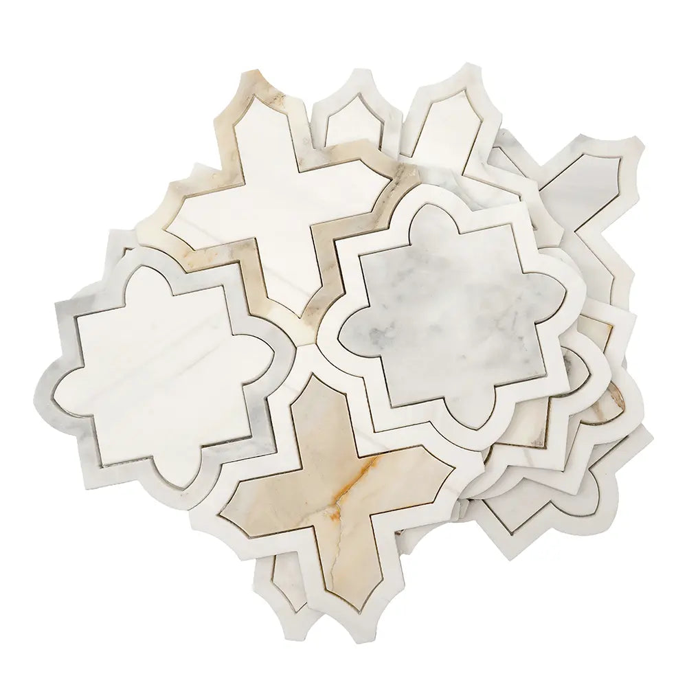 Tuscan Star Calacatta Gold Mosaic Tile | Tile Club