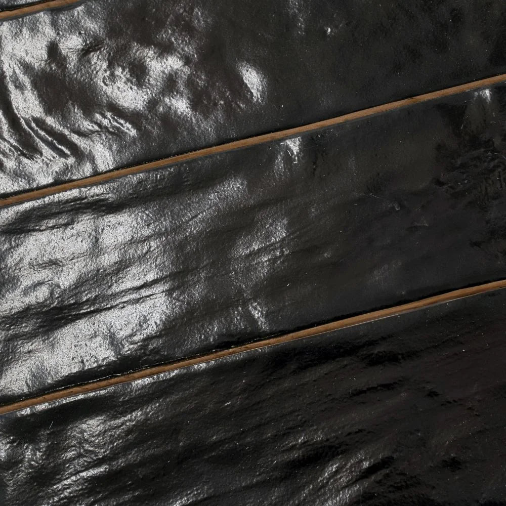 Mallorca Black Ceramic Subway Tile 2.5x8 | Tile Club