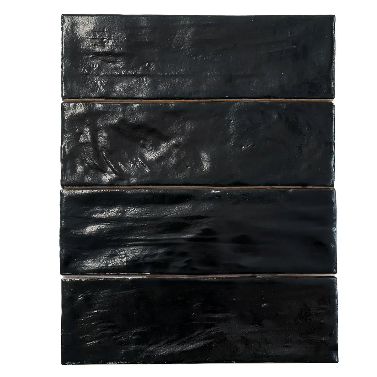 Mallorca Black Ceramic Subway Tile 2.5x8 | Tile Club