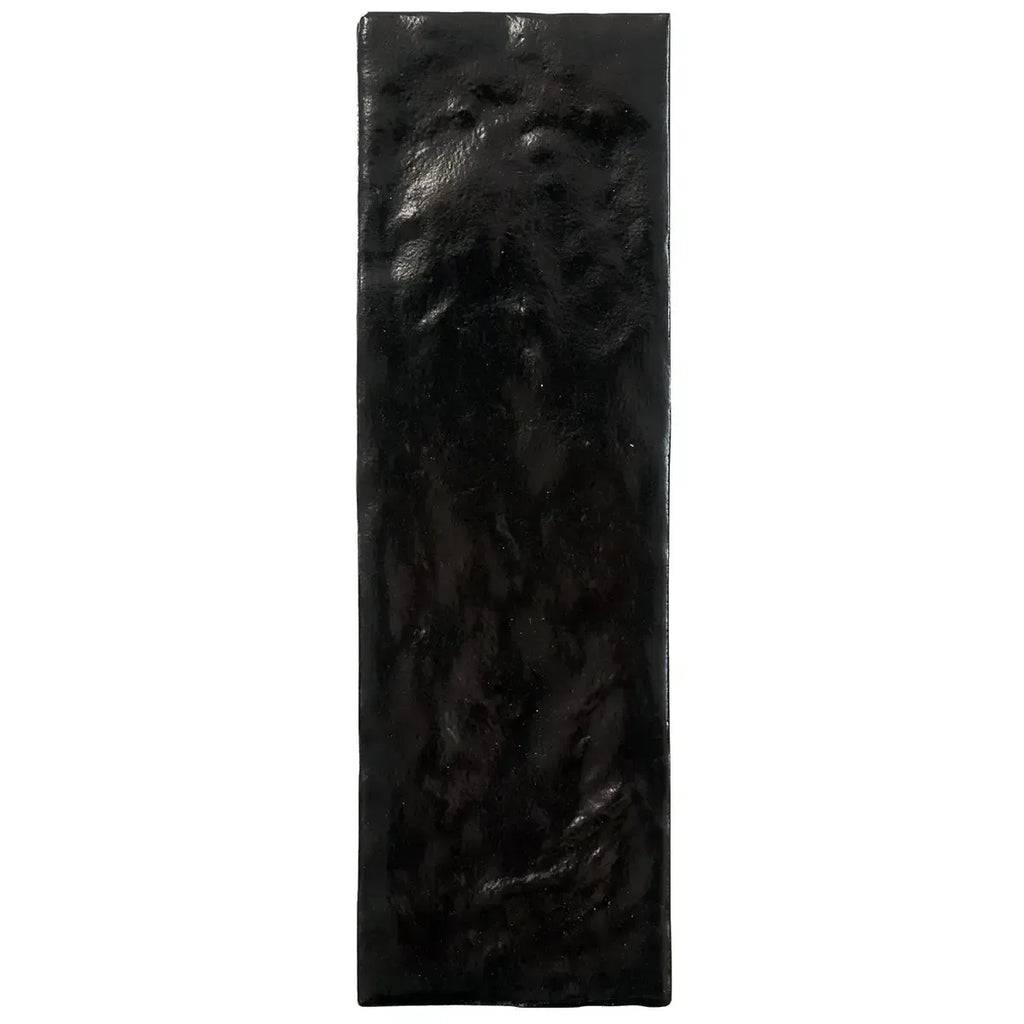 Mallorca Black Ceramic Subway Tile 2.5x8 | Tile Club