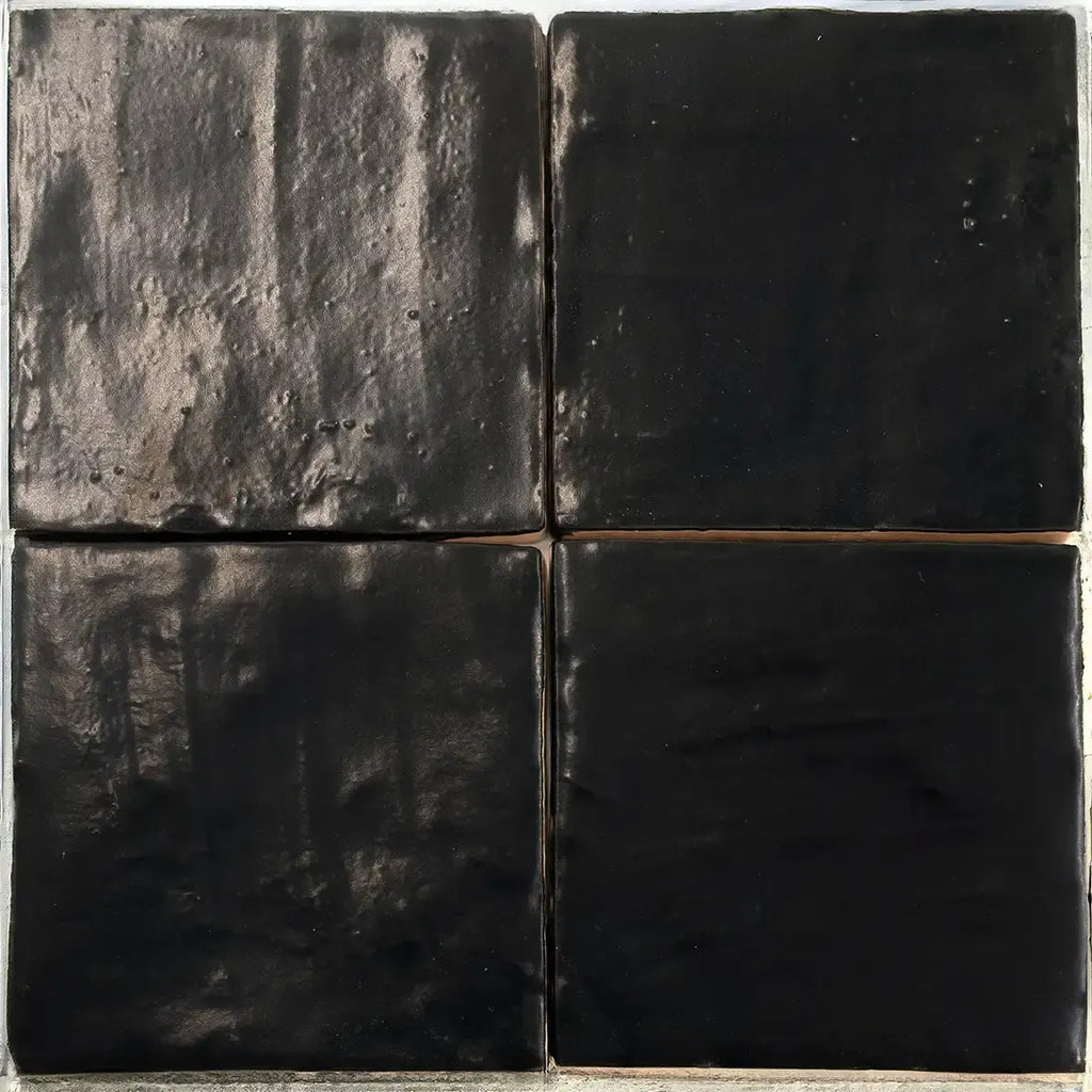 Mallorca Black Ceramic Tile 4x4 | Tile Club