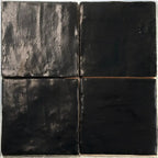 Mallorca Black Ceramic Tile 4x4 | Tile Club