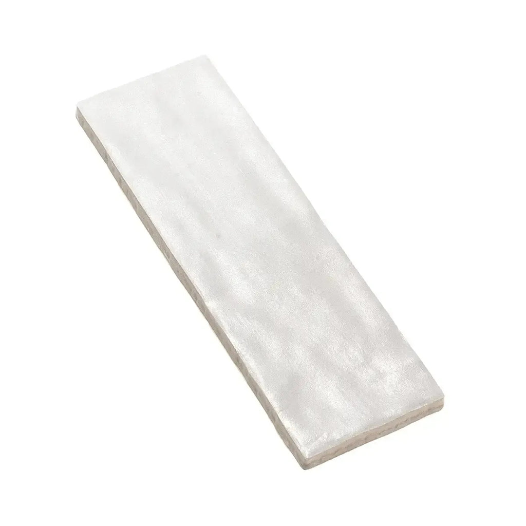 Mallorca White Ceramic Subway Tile 2.5x8 | Tile Club