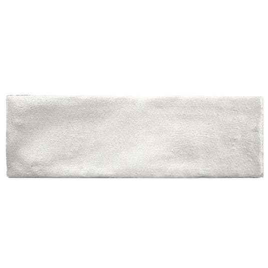 Mallorca White Ceramic Subway Tile 2.5x8 | Tile Club