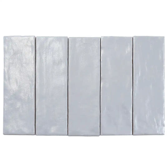 Mallorca Blue Ceramic Subway Tile 2.5x8