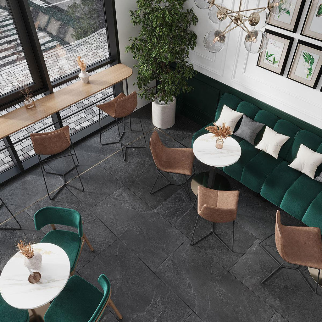 Slatestone Black 23.6x47.3 | Tile Club