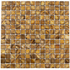 Gold Mother Of Pearl 1" Square Mosaic Tile