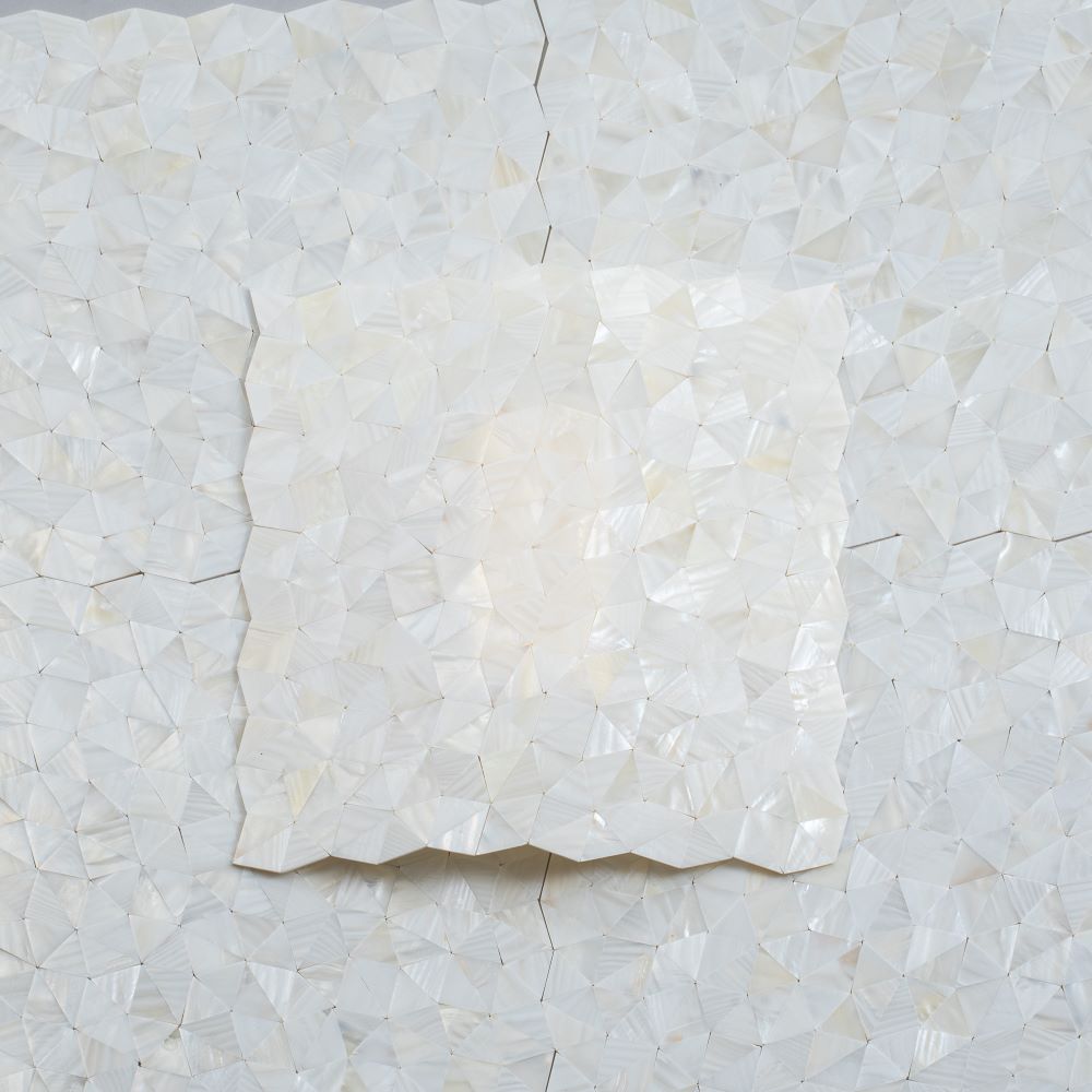 White Illusion Mother Of Pearl Mosaic Tile
