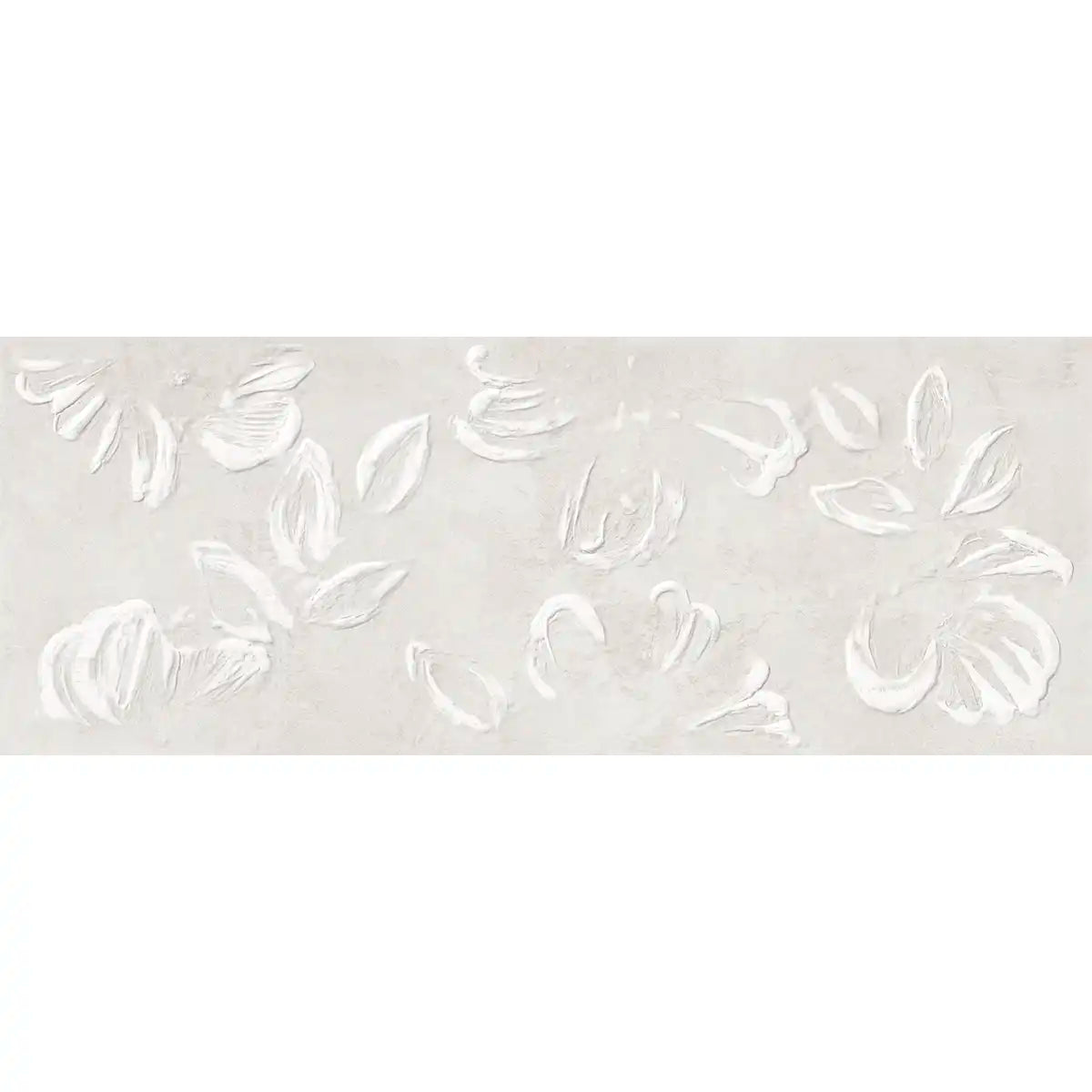 Rowena Impasto Gray Mural Ceramic Tile 18x48 | Tile Club