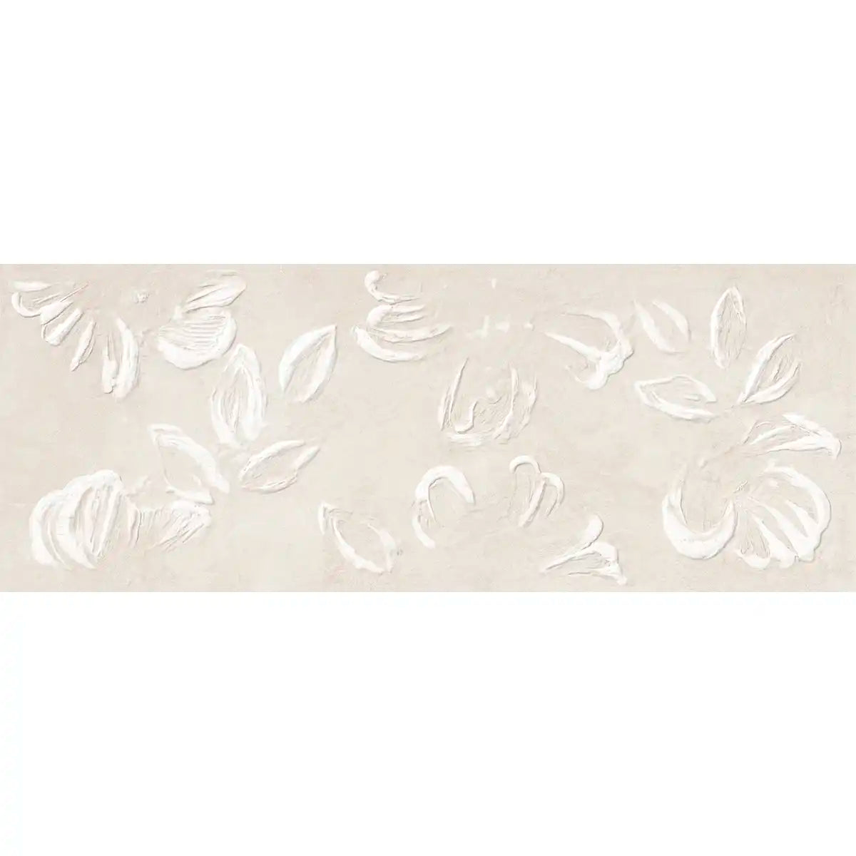 Rowena Impasto Cream Mural Ceramic Tile 18x48 | Tile Club