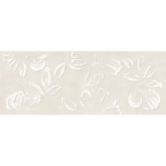 Rowena Impasto Cream Mural Ceramic Tile 18x48