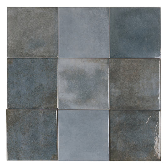 Nerida Blue Glossy 5.9" Porcelain Pool Tile | Tile Club